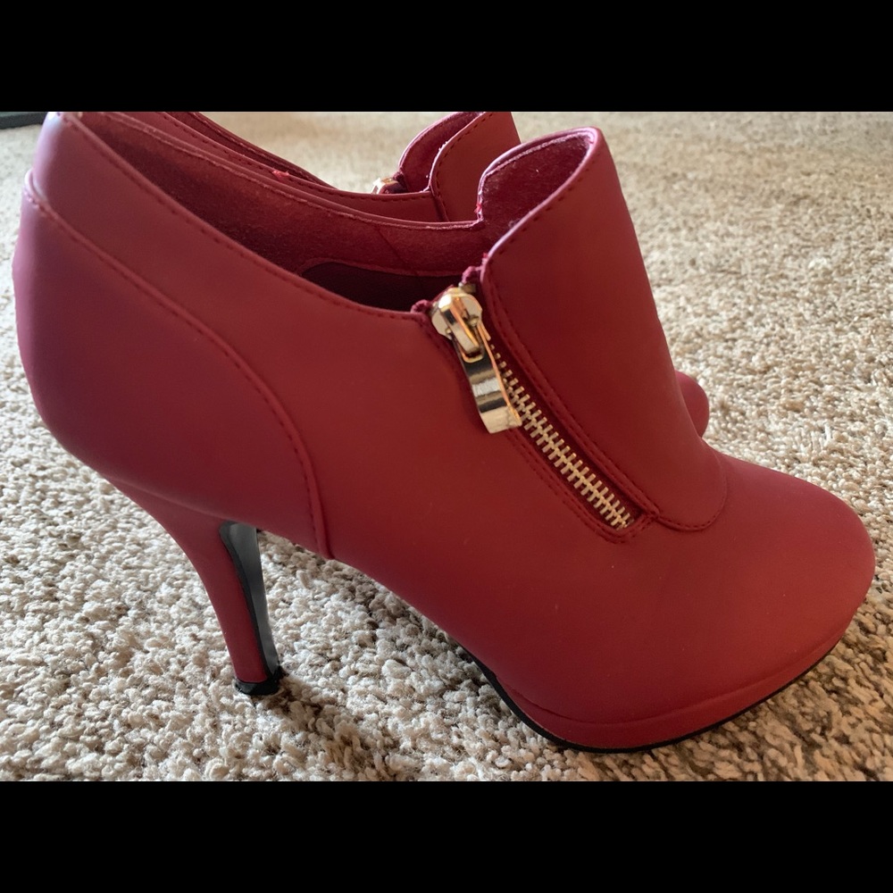 Burgundy heels